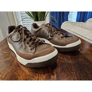 Adidas Rod Laver Brown Perforated Leather, Men's 8